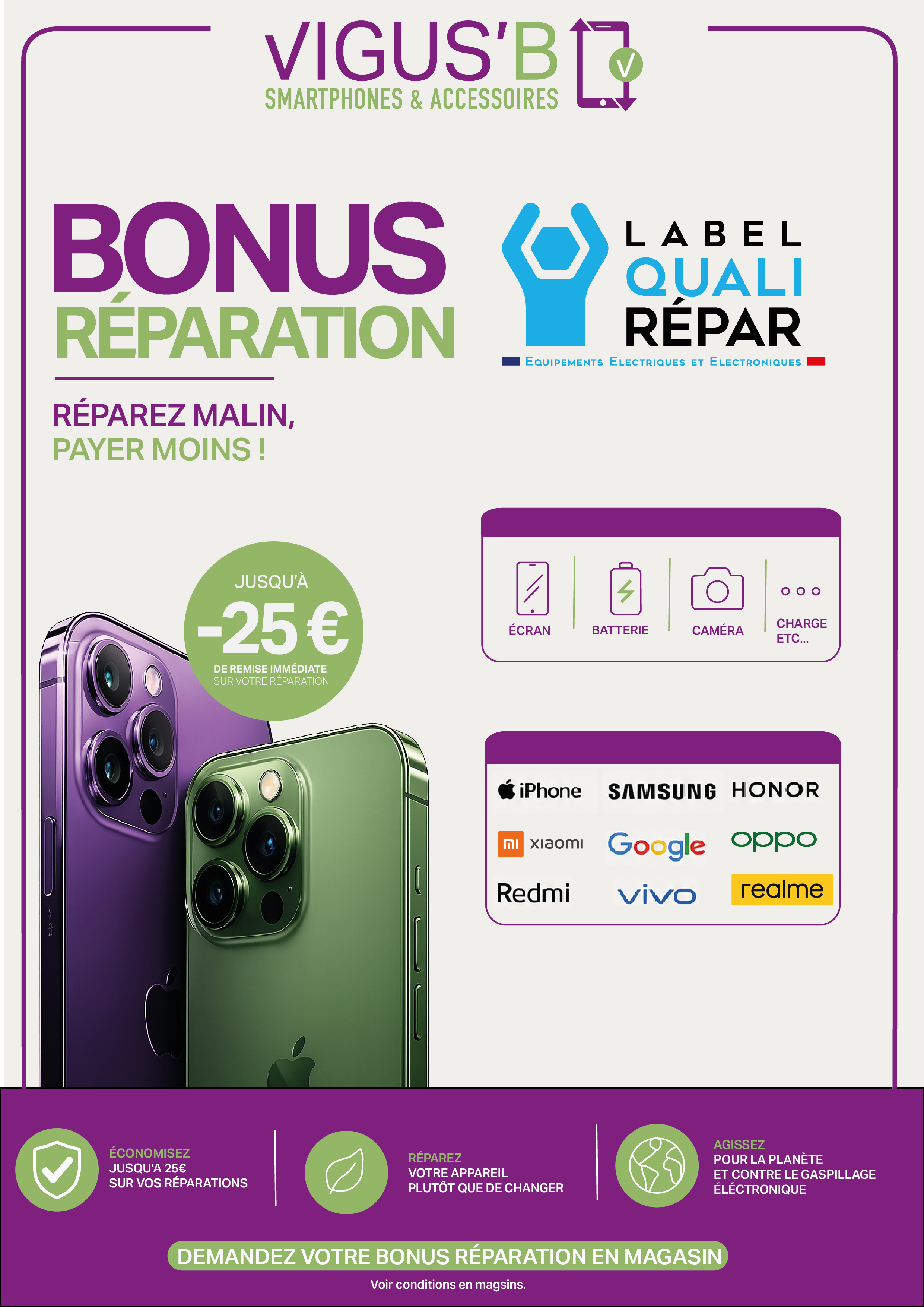 R&eacute;paration t&eacute;l&eacute;phone portable